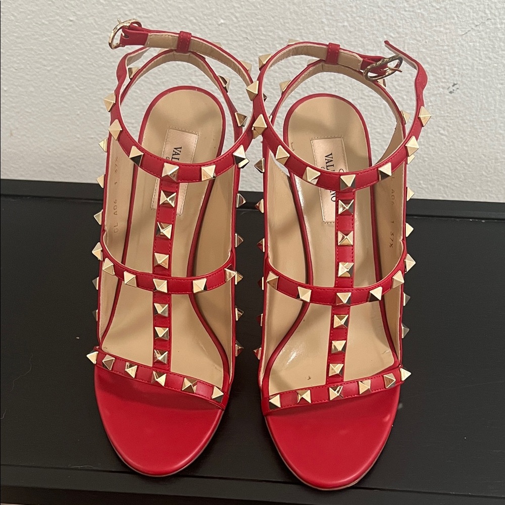 Valentino Red Rockstud Heels